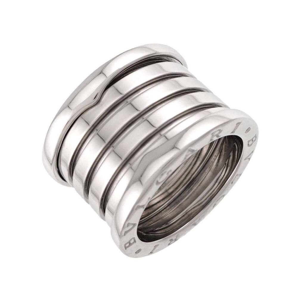 Bulgari BVLGARI B-ZERO1 5-band ring #52 18K WG White Gold 750 Ring